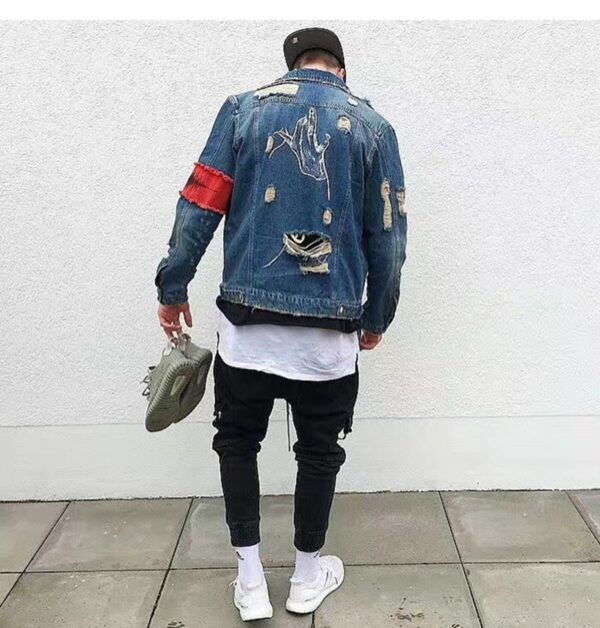 ripped jean jacket