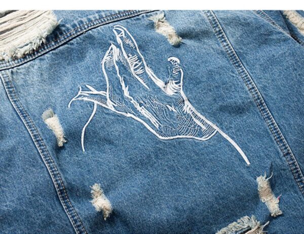 ripped jean jacket