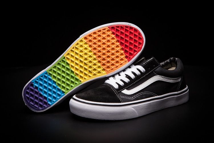 vans old skool rainbow skate shoe