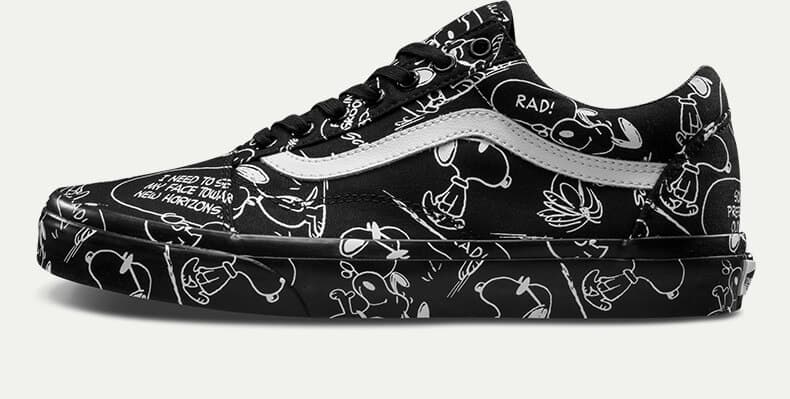 Buy Vans PEANUTS Black Cartoon Shoes 