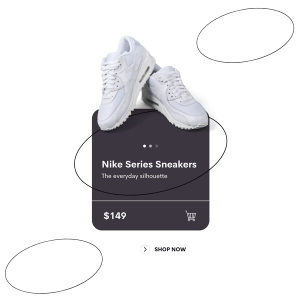 white Nike sneakers-widget