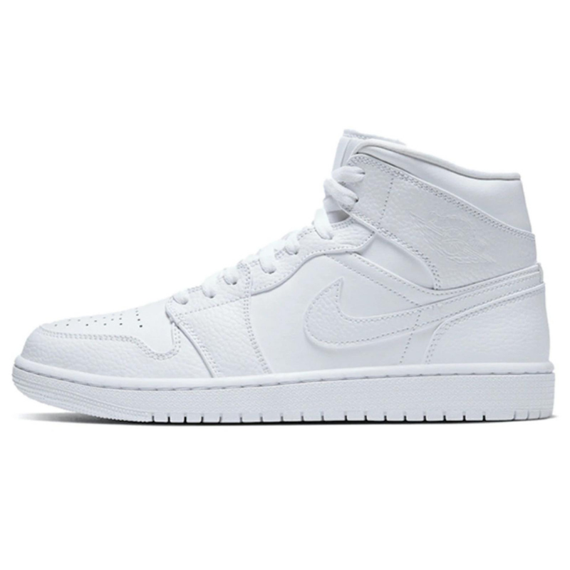 Mens Shoes Trainers High-top trainers FABRIX1 Air Jordan 1 Mid Triple White for Men 