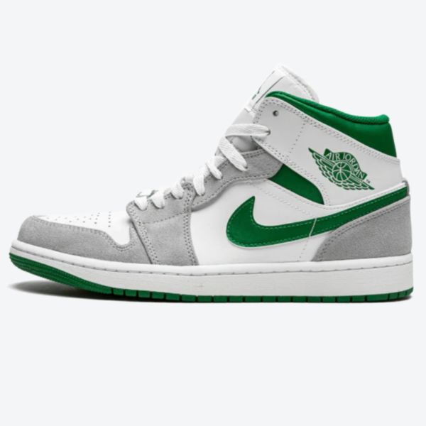 Air Jordan 1 Mid Grey Green