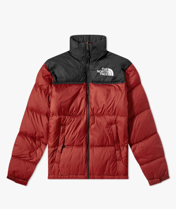 red north face jacket