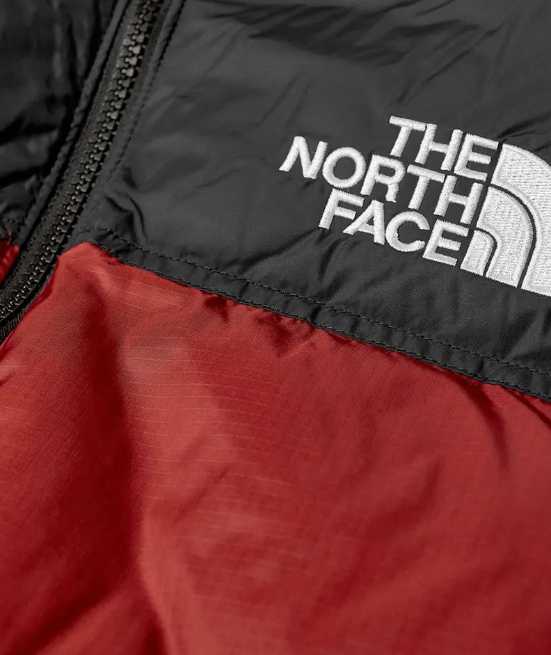 red north face jacket