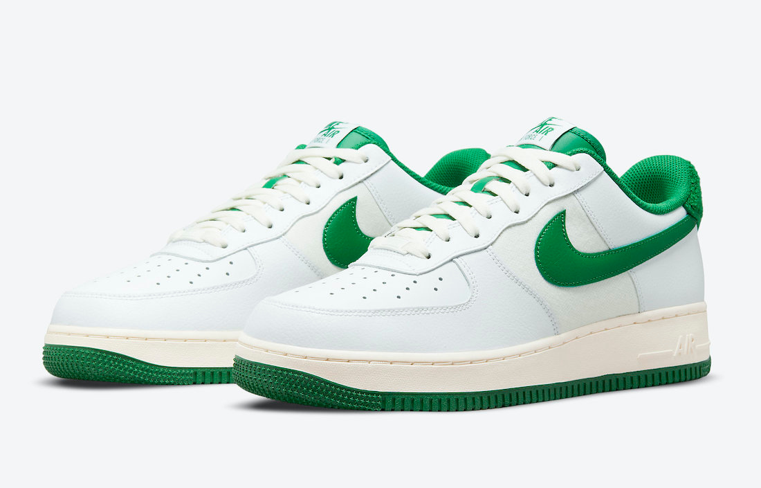 AIR FORCE 1S LOW WHITE PINE GREEN SHOES