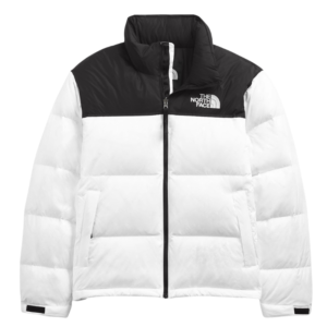 north face jacket white and black