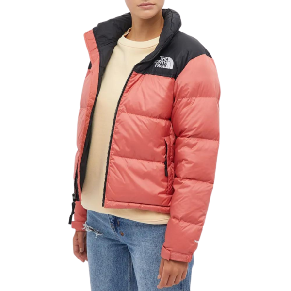 faded rose north face jacket