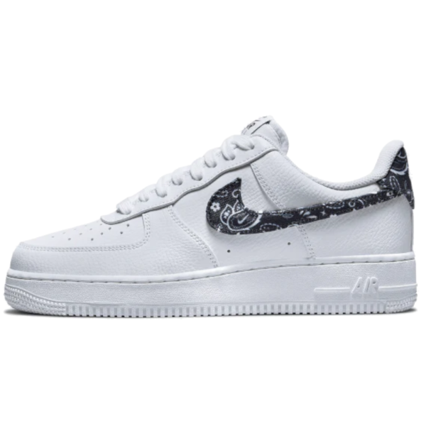 Air Force One Low White Black Paisley